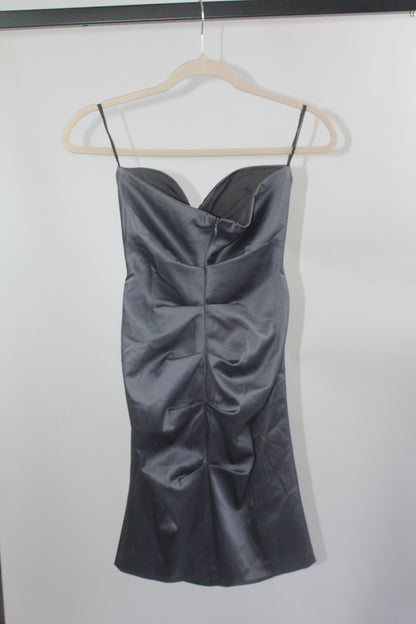 Prom Silk Silver Bodycon Jump Apparel Size 3/4