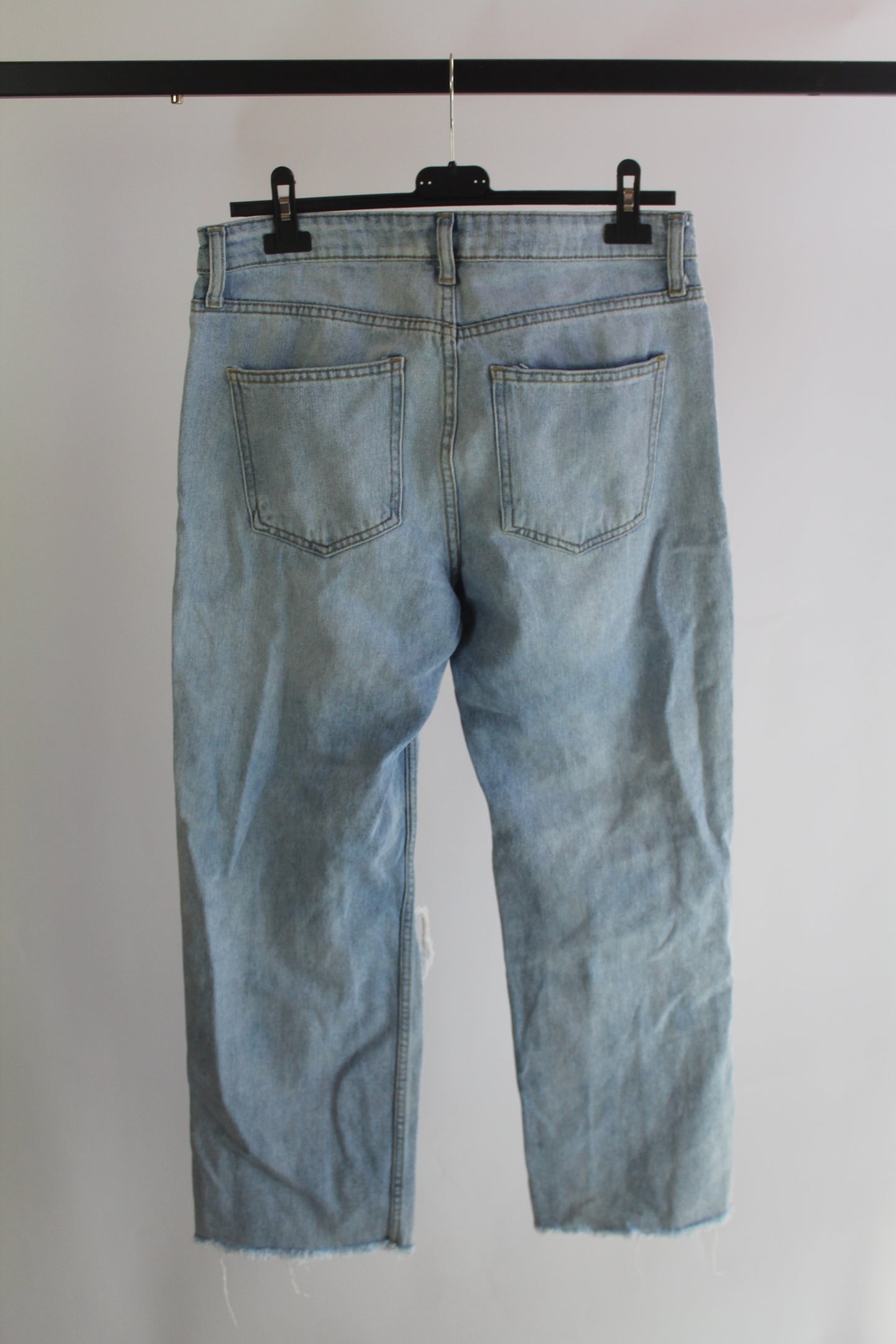 Vanilla Star Women's Light Wash Ripped Denim Jeans Size 7