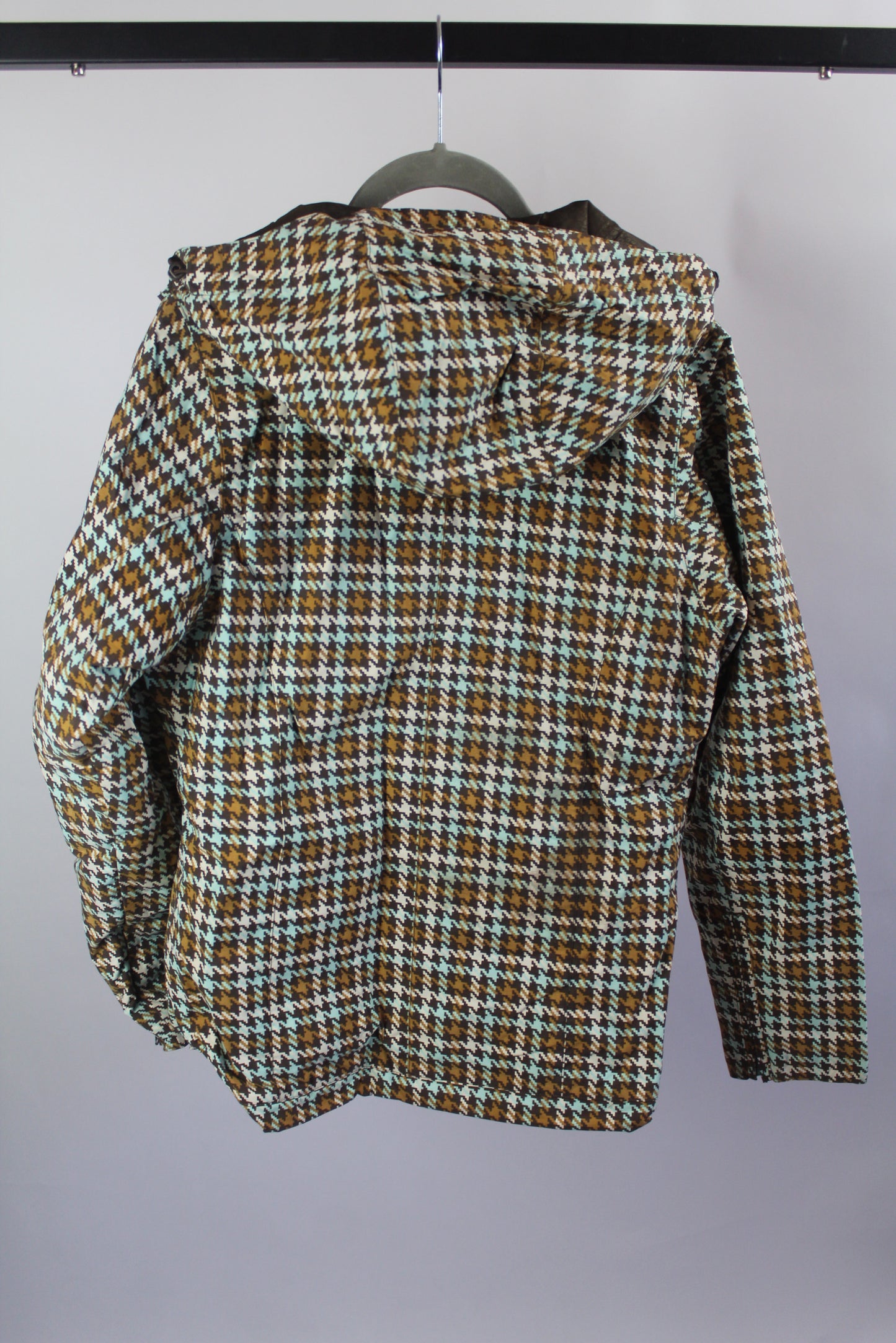 Women's Snow Jacket Burton Brown Plaid Size Small