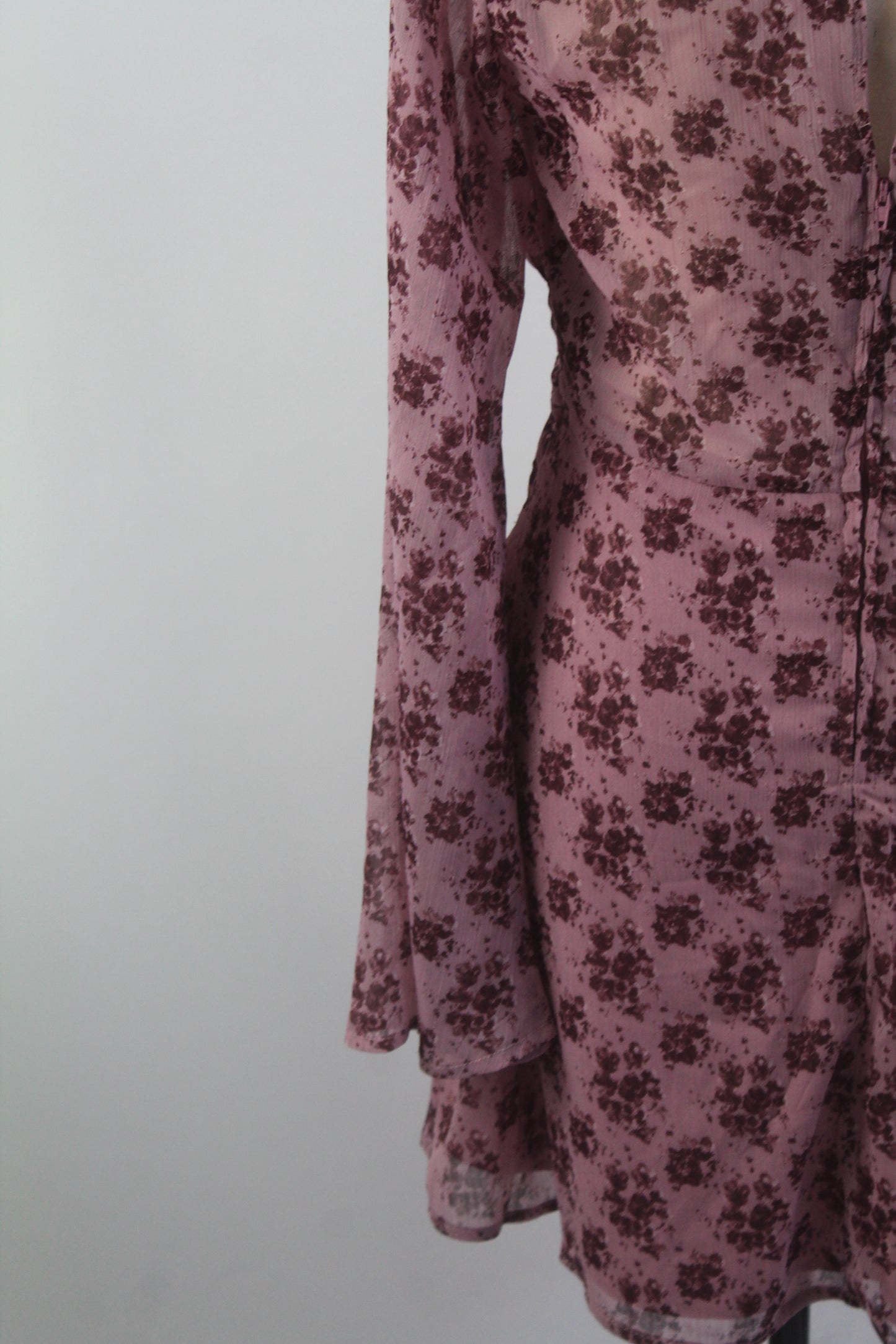 Women's Purple Floral Mini Dress Size Medium