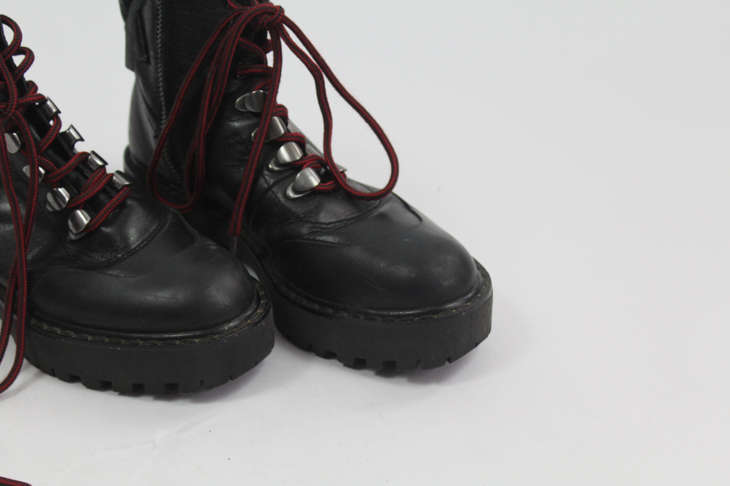 Women's Zara Black Combat Boots UK Size 36