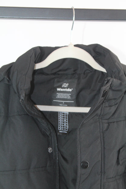 Women's Black Puffer Jacket Size Small Brand Wantdo