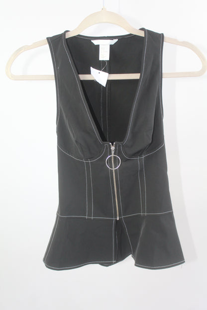 H&M Black Open Chest Top – Sizes Vary