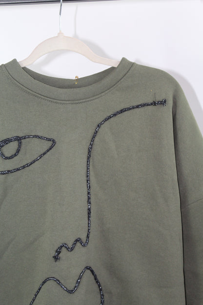 Women's Olive Green Sweater NWT One Size