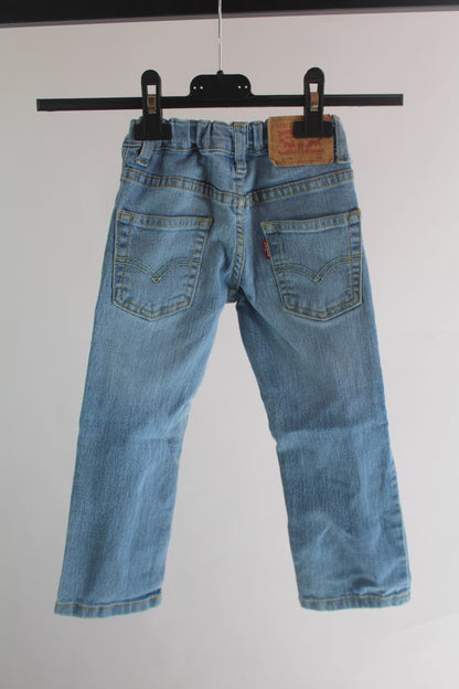 Boys Levi's Light Wash 511 Straight Leg Denim Size 4 Regular