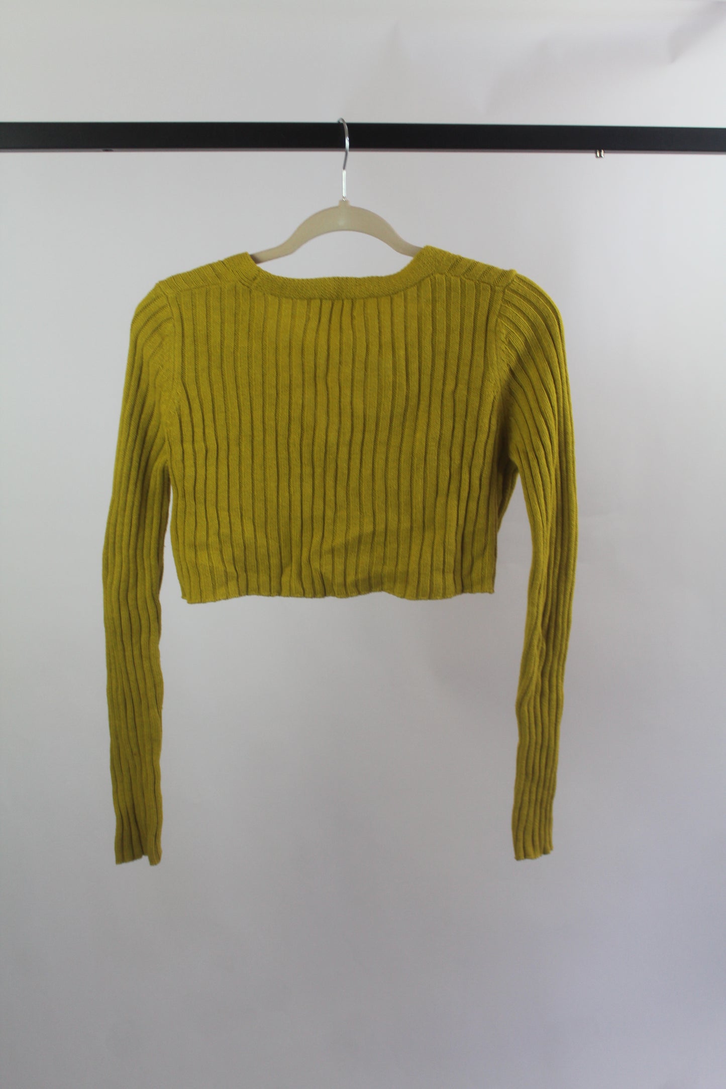 Urban Outfitters Yellow Cropped Cardigan Size XS
