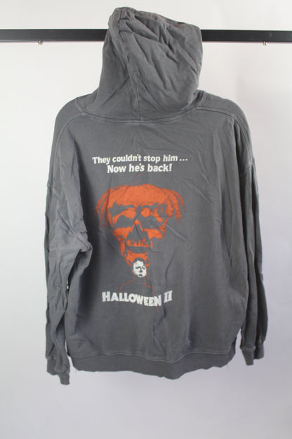 Women's Grey Halloween Hoodie Size Large