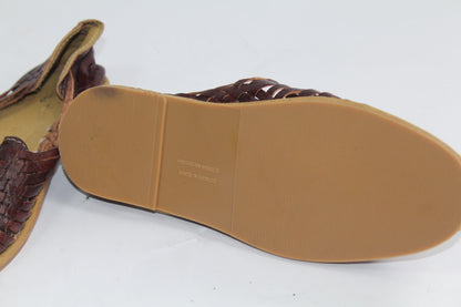 Women's Brown Leather Sandals Size 7