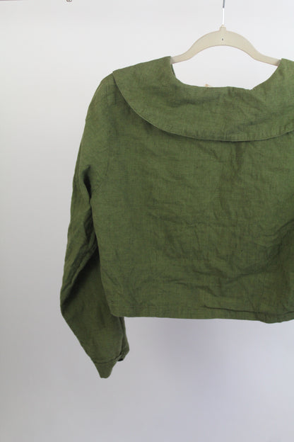 Women's Vintage Green April Cornell Long Sleeve Top Size Medium