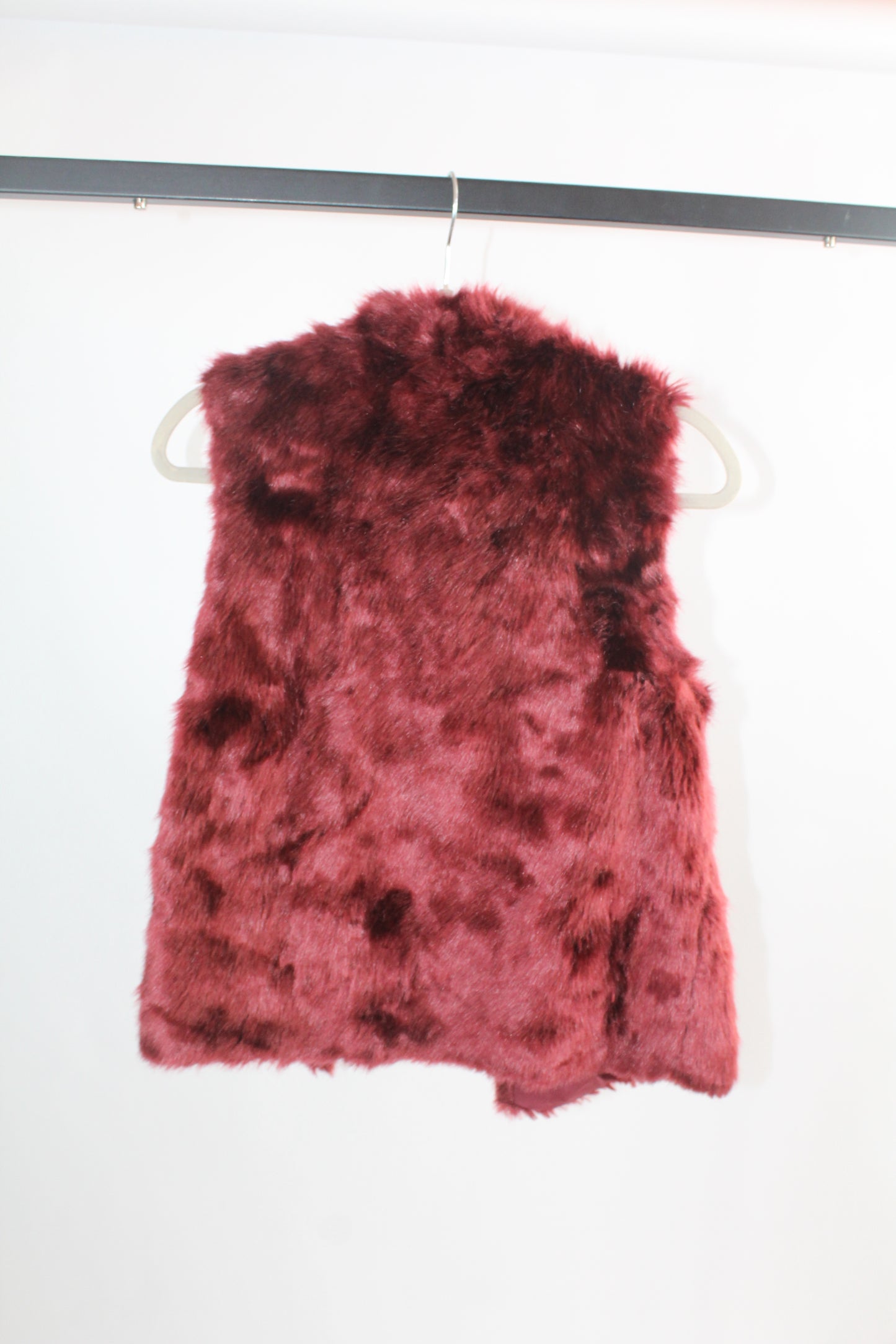 Women's Forever 21 Faux Red Fur Vest Size M