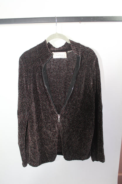 Vintage Zip-Up Sweater Size XL