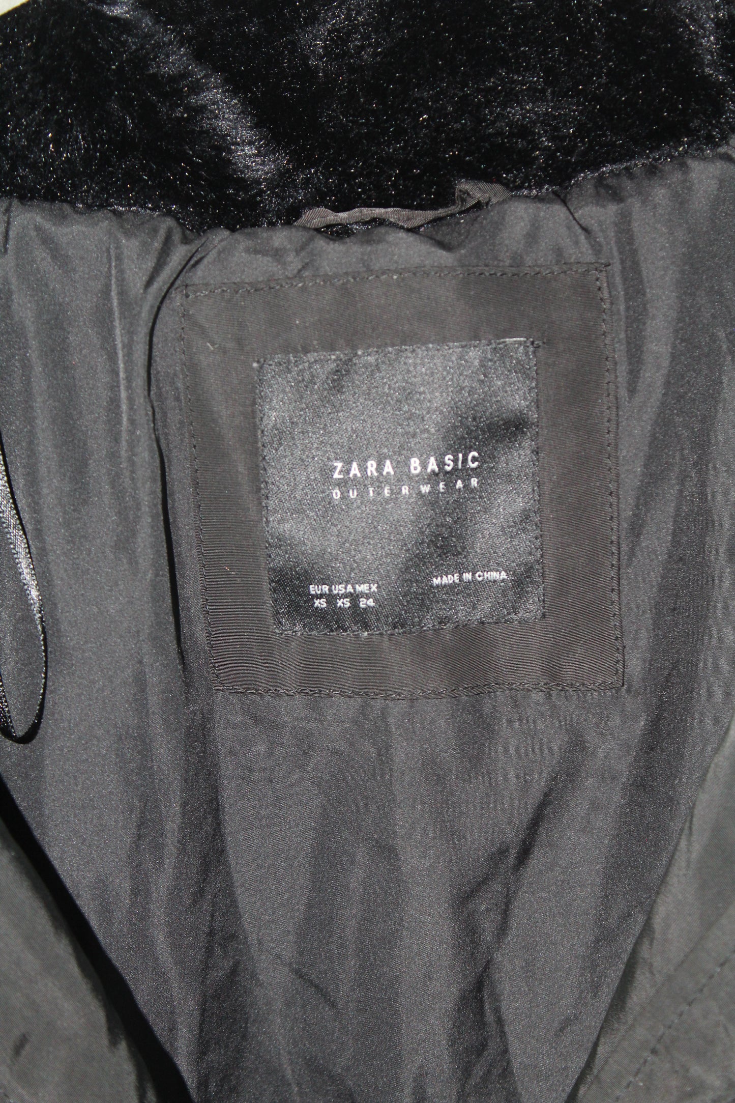 Women's Zara Black Jacket Sold As Is Size XS