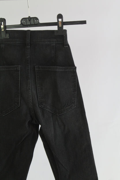 Express Women's Black Denim Ankle Legging High Rise Size 00R