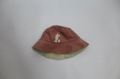 Women’s Mickey Mouse Pink Corduroy Reversible Sherpa Bucket Hat – One Size