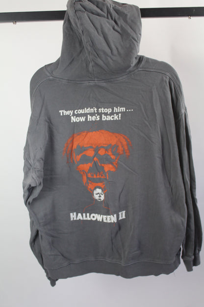 Women's Grey Halloween Hoodie Size Large
