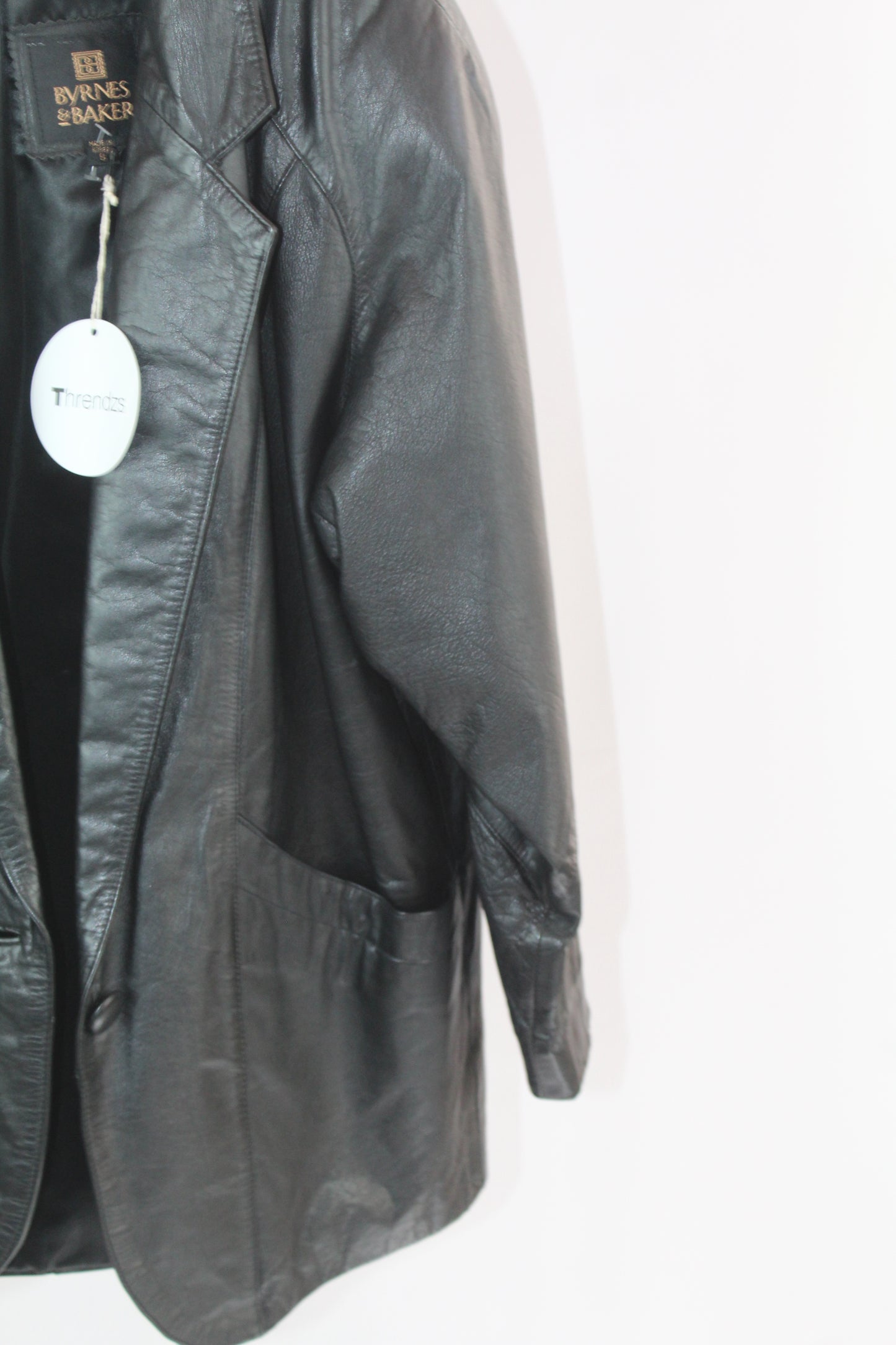 Women's Byrnes and Blaker Vintage Leather Blazer Size XS