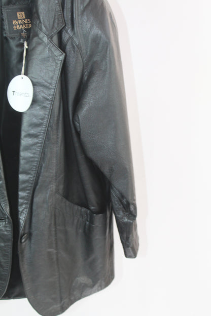 Women's Byrnes and Blaker Vintage Leather Blazer Size XS