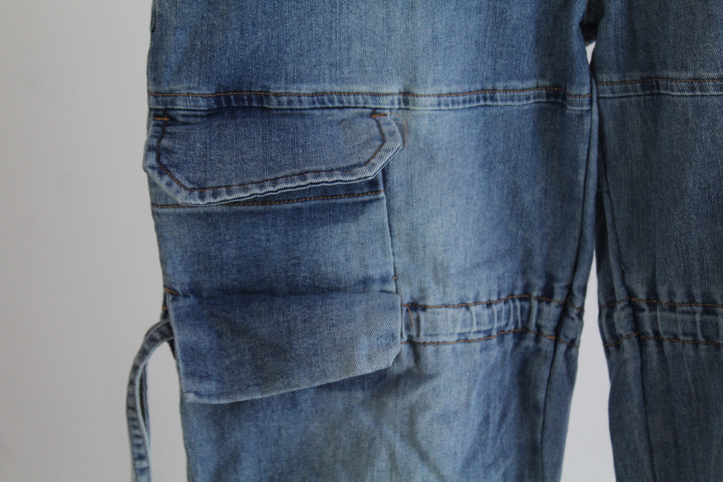 I AM GIA Women's Light Wash Cargo Pants Size Small