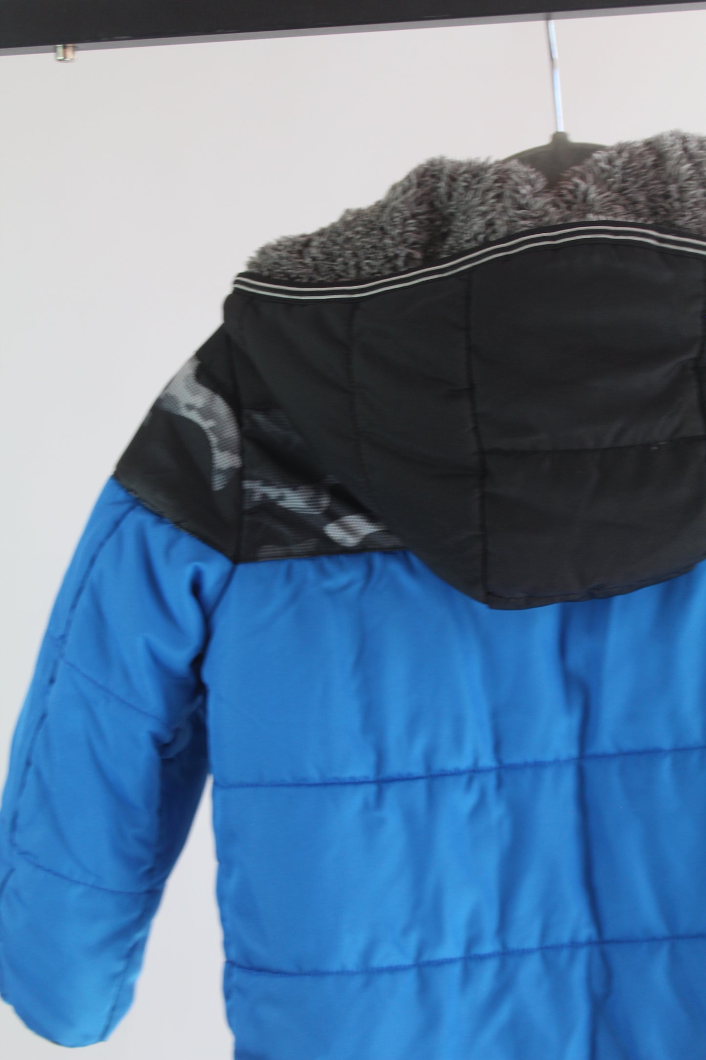 Boys Gerry Double Sided Blue/Grey Zip-Up Jacket Size 5