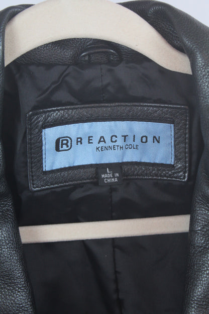 Women's Kenneth Cole Reaction Vintage Leather Jacket Size Large