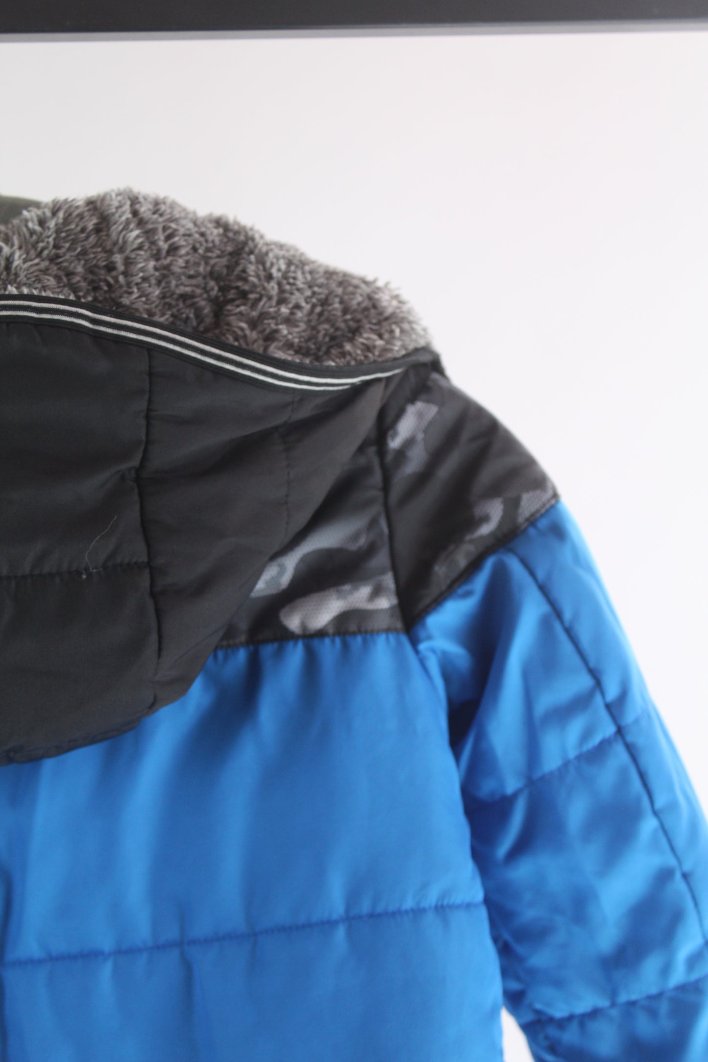 Boys Gerry Double Sided Blue/Grey Zip-Up Jacket Size 5