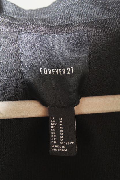 Women's Black F21 Sleeveless Blazer Size Medium