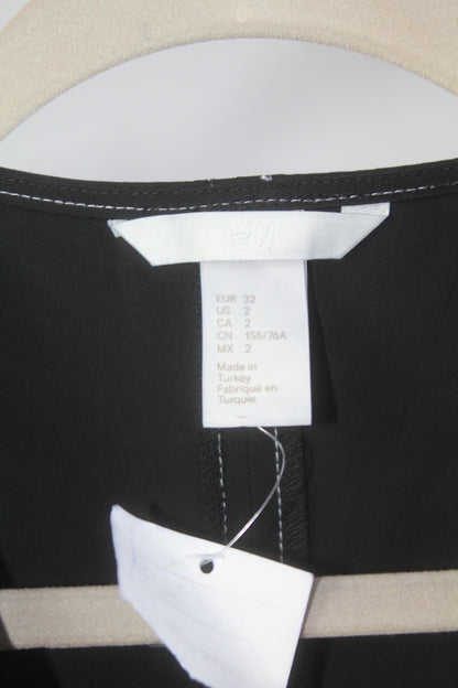 H&M Black Open Chest Top – Sizes Vary