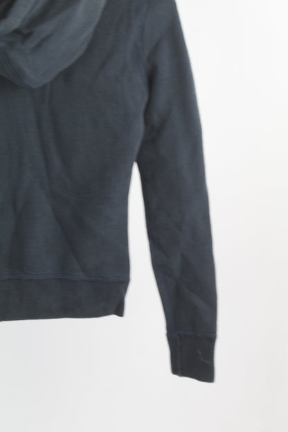 Women's Vintage Abercrombie & Fitch Blue Hoodie Size Medium