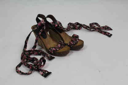 Women's Wedges with Floral Strap Size 6