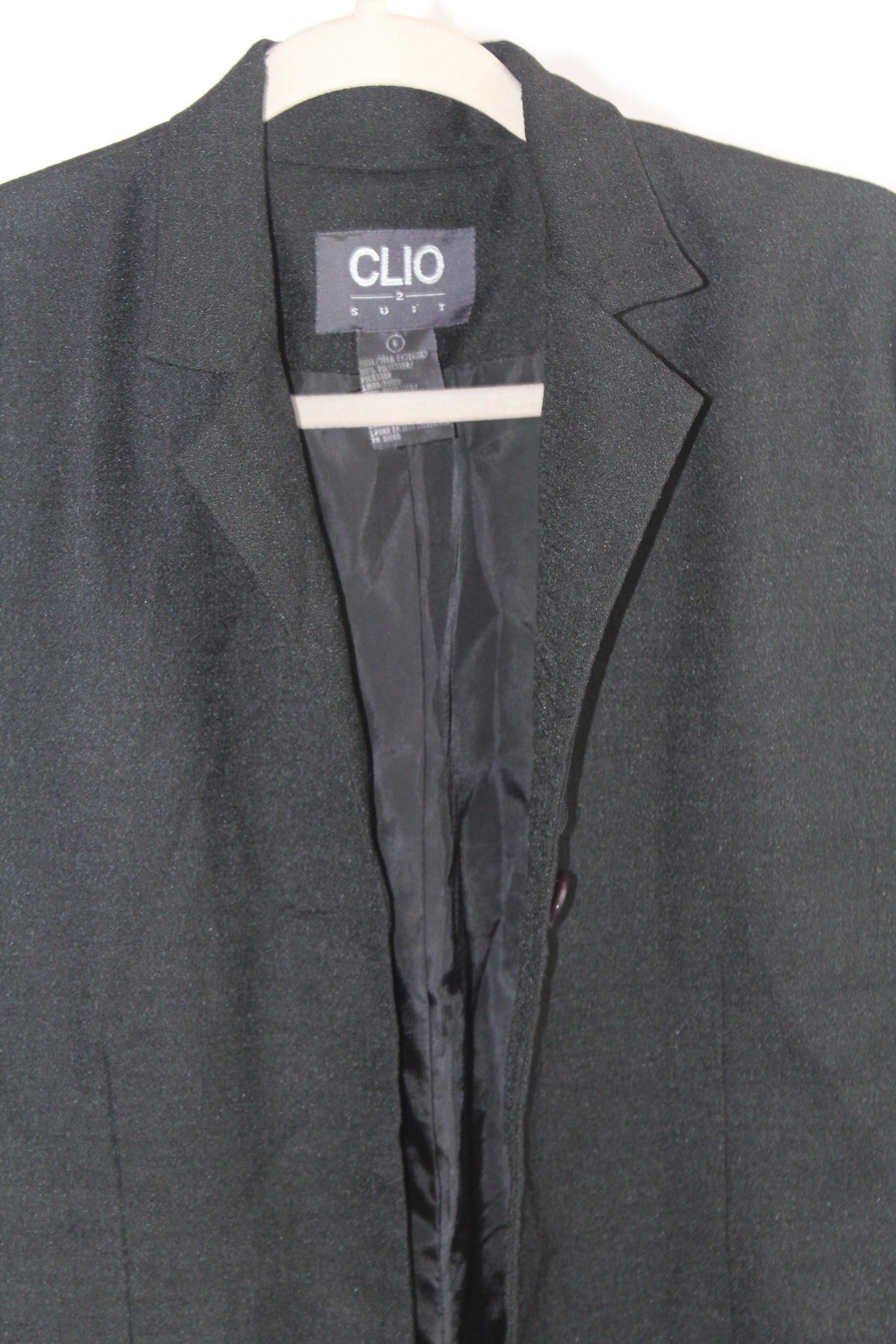 Women's Black Vintage Suit Blazer Size 6