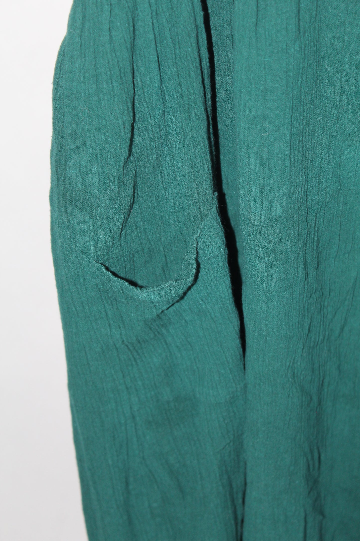 Women's Vintage Maxi Green Dress Laurel Rose Size Large