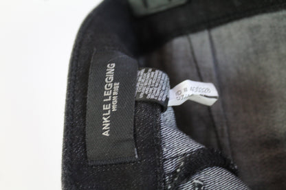 Express Women's Black Denim Ankle Legging High Rise Size 00R