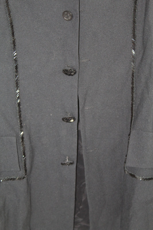 Women's Vintage Black Suit Top Size 18