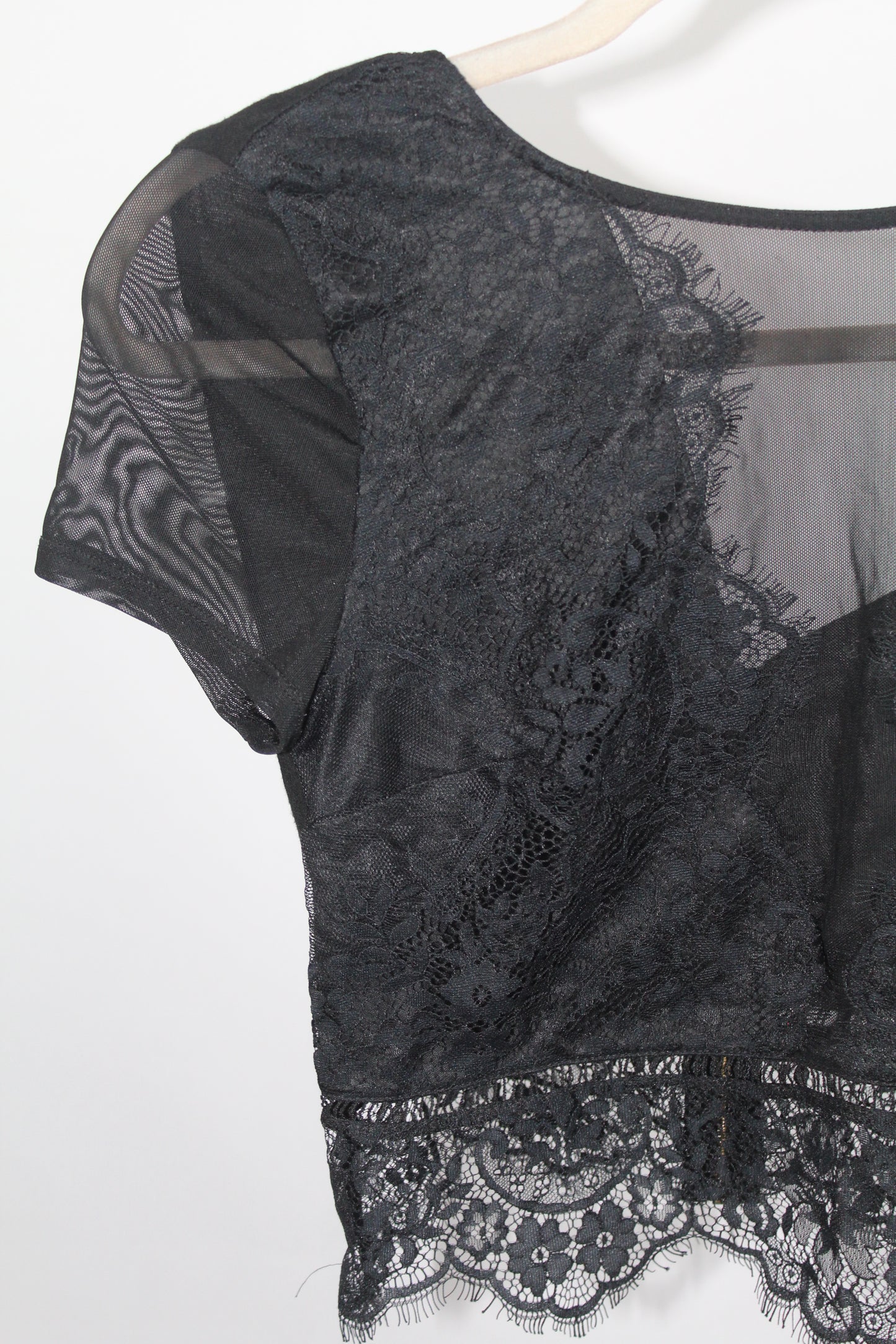 Women's Express Black Crop Top Size XS