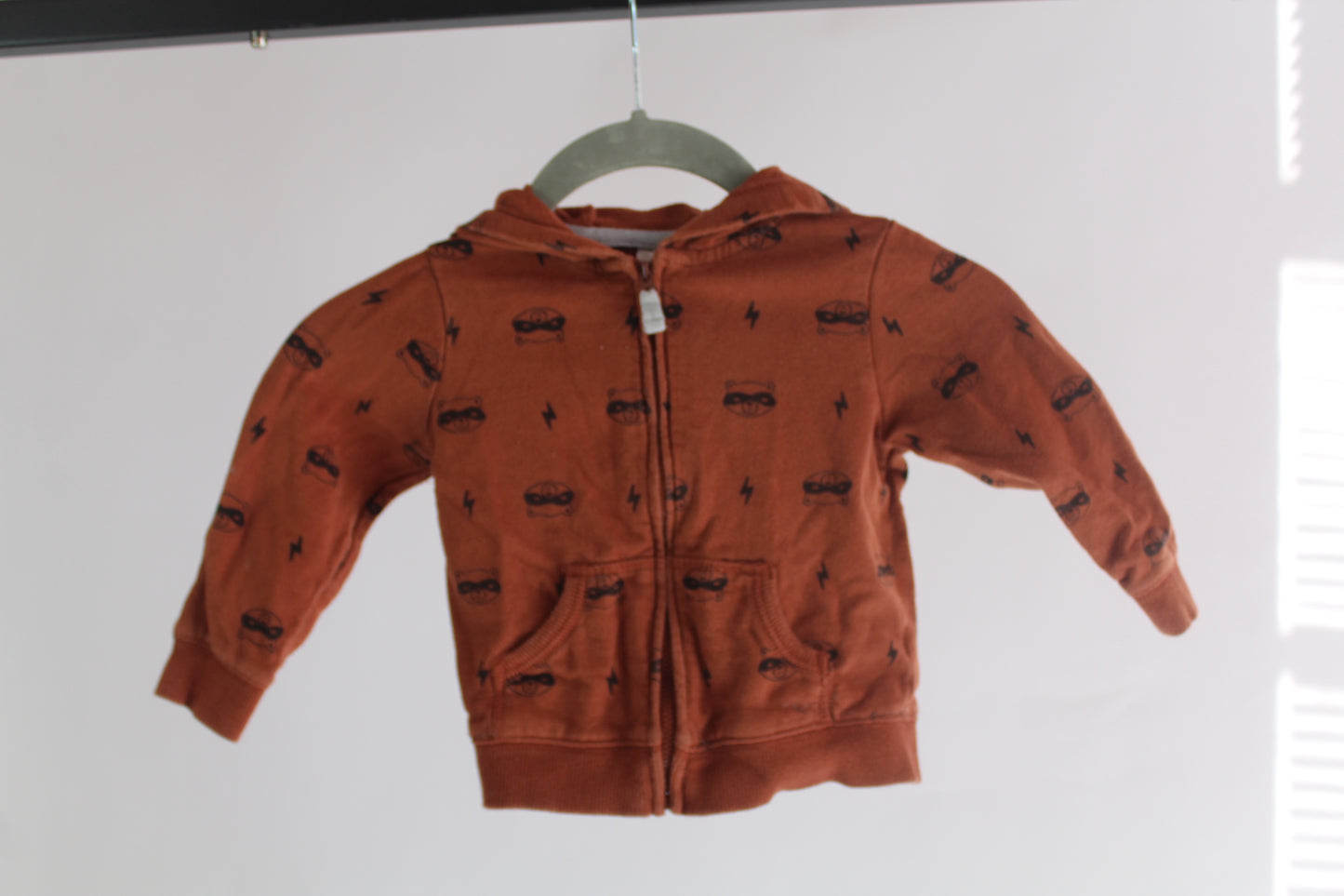 Boys Baby Carter’s Racoon Zip-Up Hoodie – Size 18M