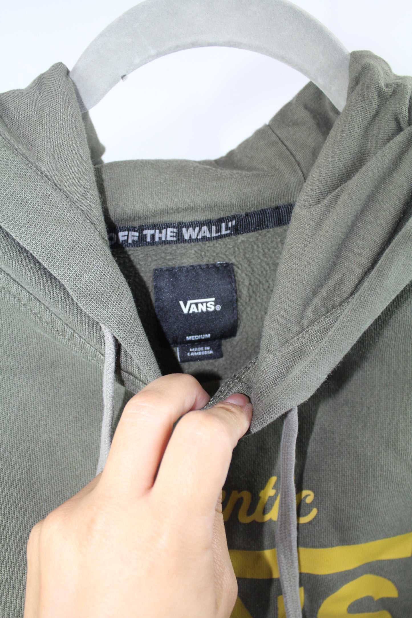 Women's Van's Army Green Hoodie Size Medium