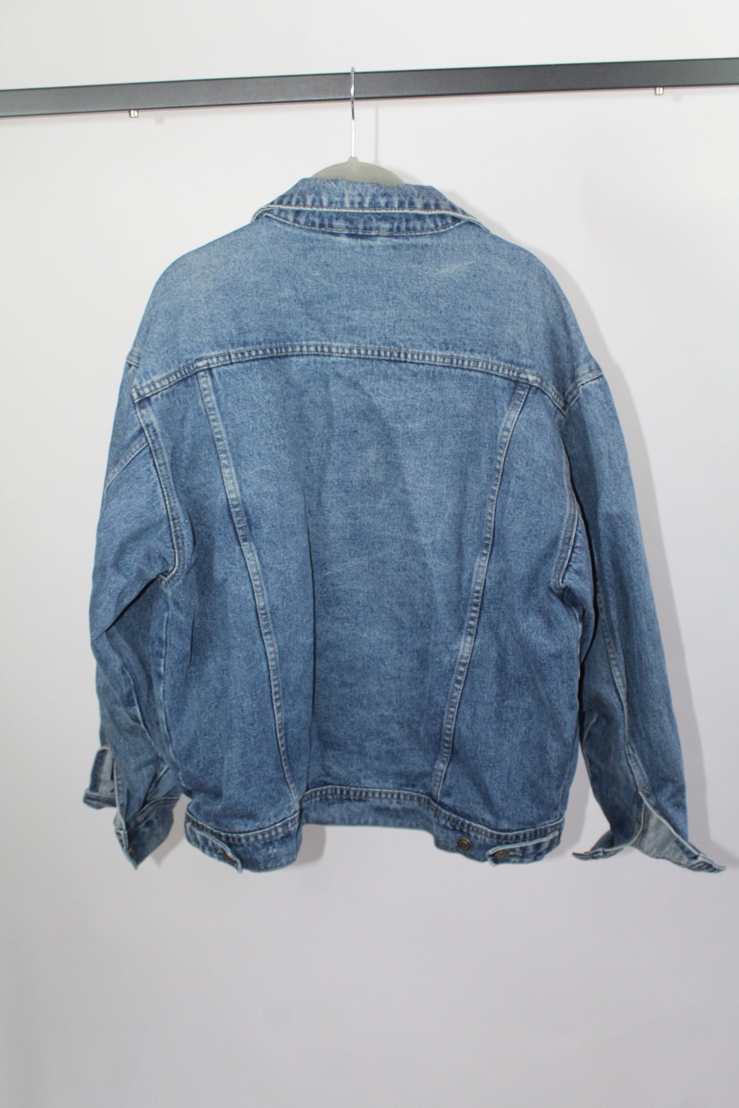 Women's Vintage Denim Jacket Sized Medium Oversized Fit