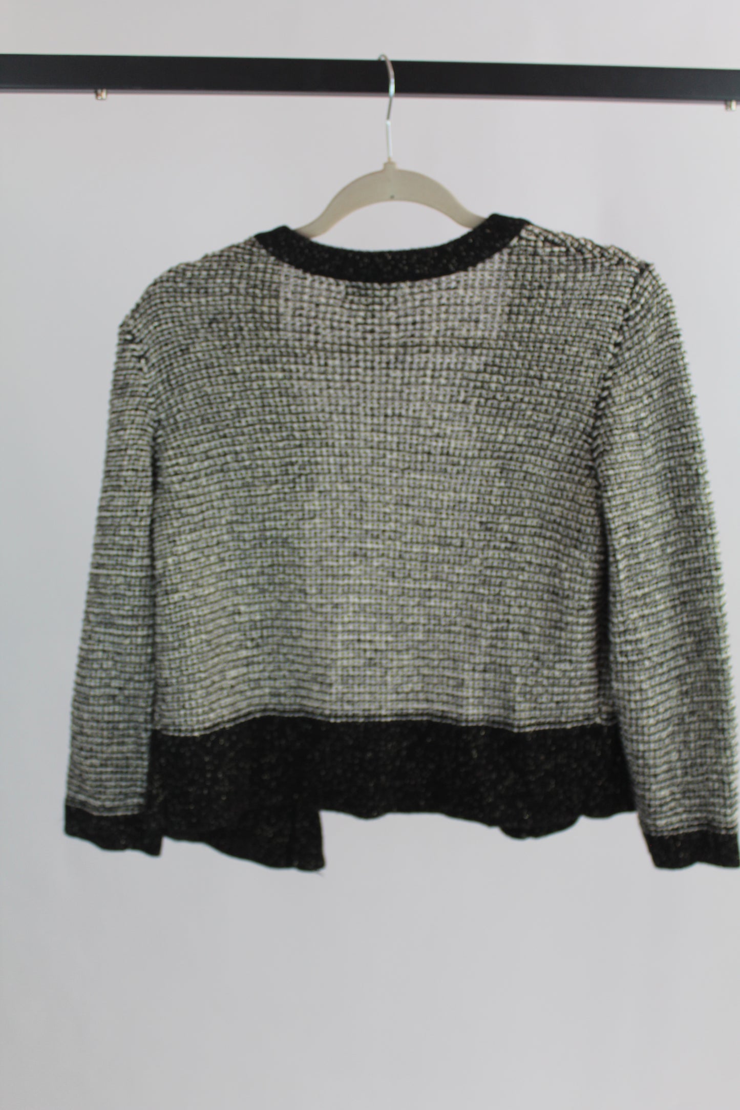 Apt 9 Black and White Cardigan Size Medium