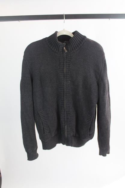 Men's Grey Knit Sweater Boston Traders Size Large