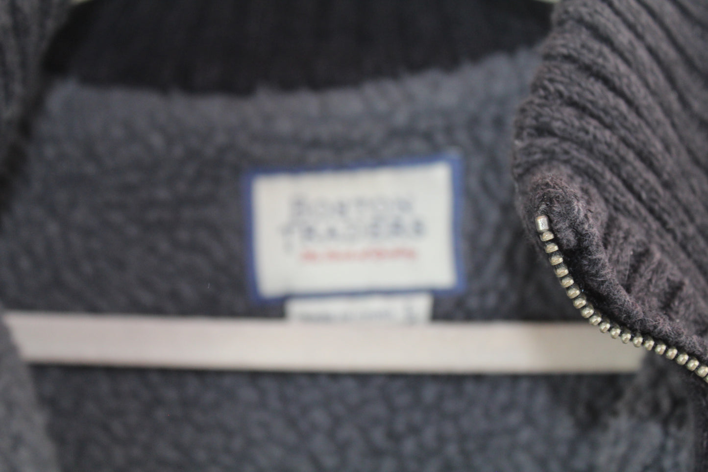 Men's Grey Knit Sweater Boston Traders Size Large