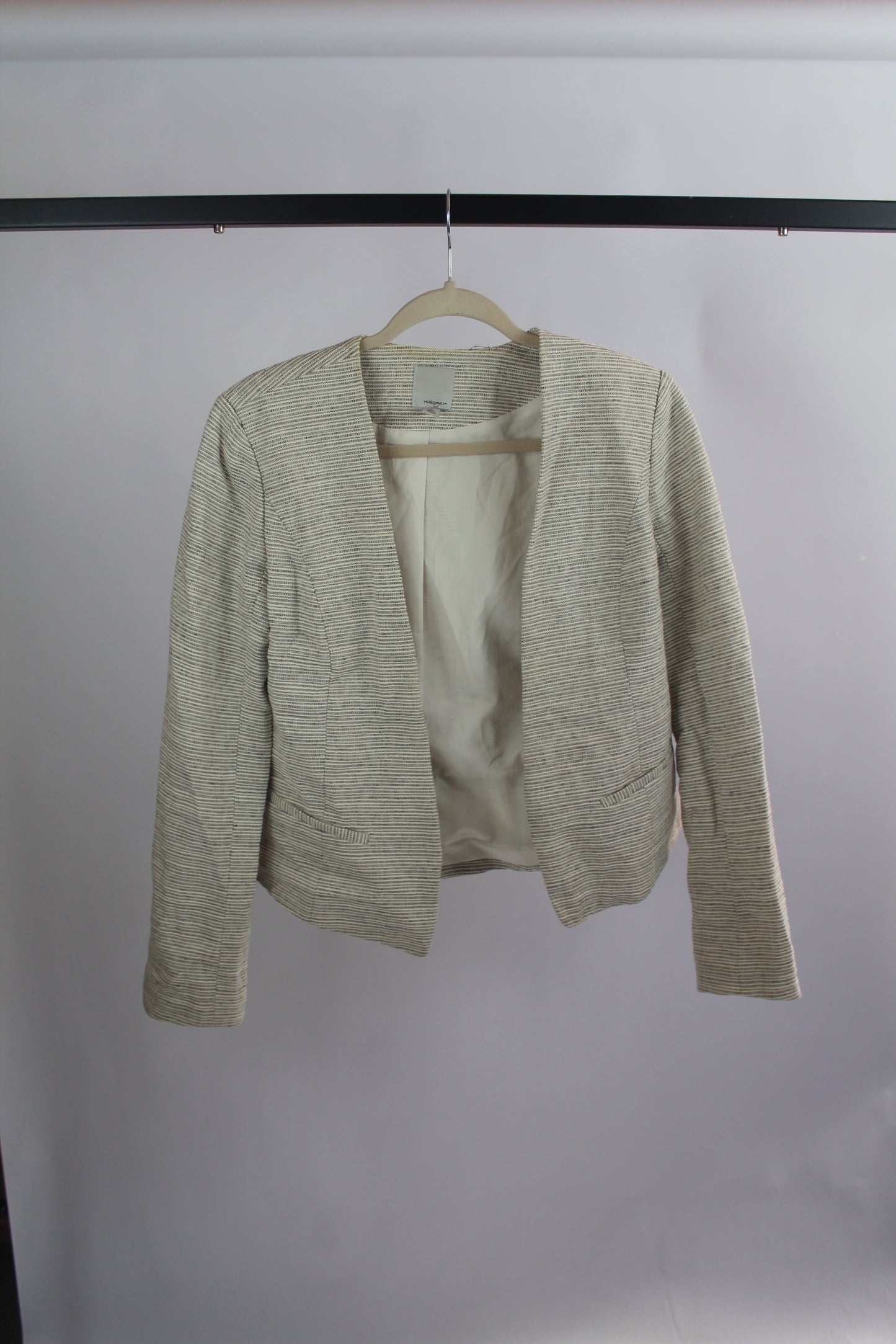 Women's Halogen Black/White Blazer Size Small