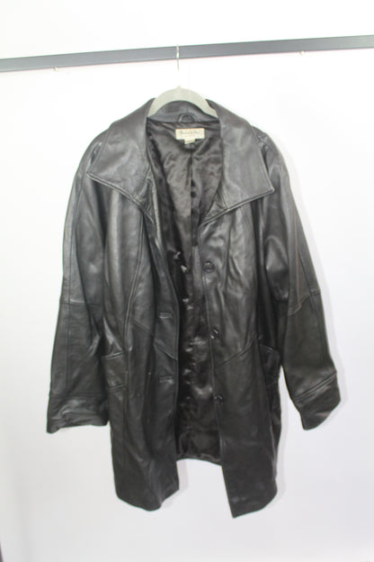 Women's Preston & York Vintage Leather Jacket Size 1X