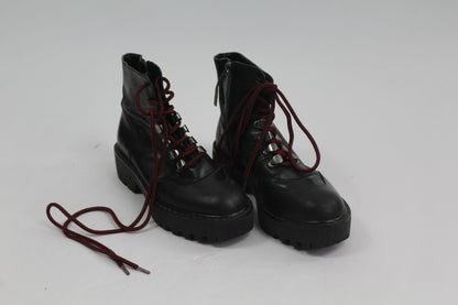 Women's Zara Black Combat Boots UK Size 36