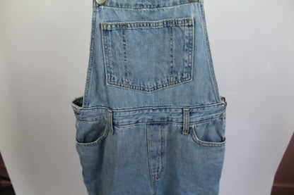 Women's Levi Denim Overalls Partially Distressed Size Medium