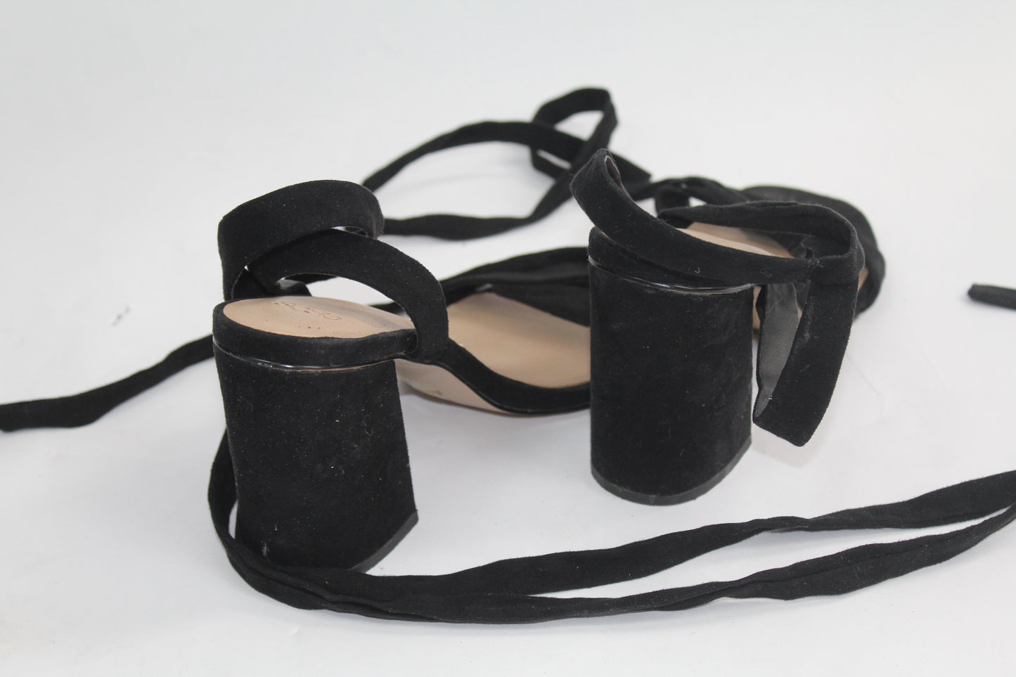 Women's Asos Black Strap Heels Size 4