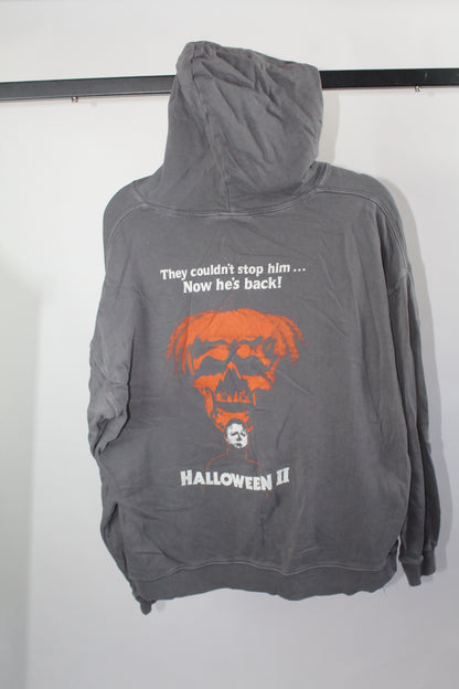 Women's Grey Halloween Hoodie Size Large