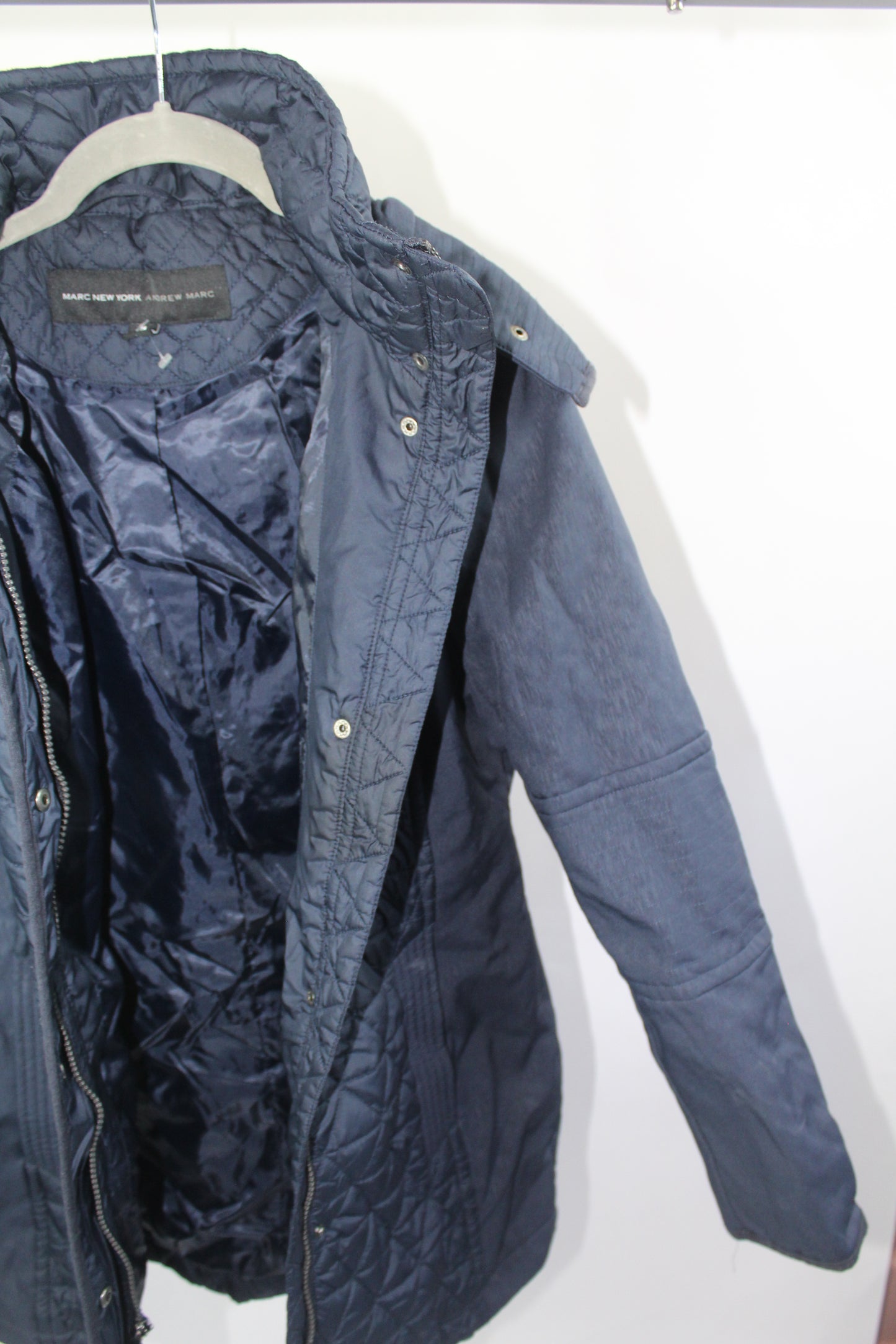 Women's Blue Puffer Jacket Marc Jacobs Size Medium