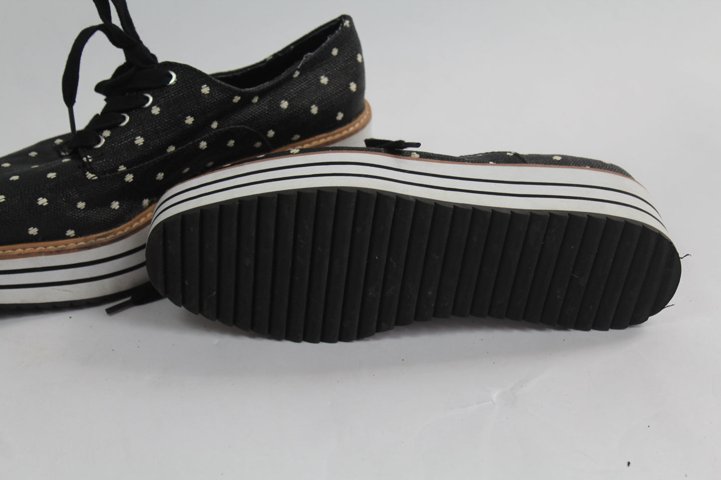 Women's Zara Striped Black/Grey Shoes Size 37