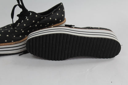 Women's Zara Striped Black/Grey Shoes Size 37