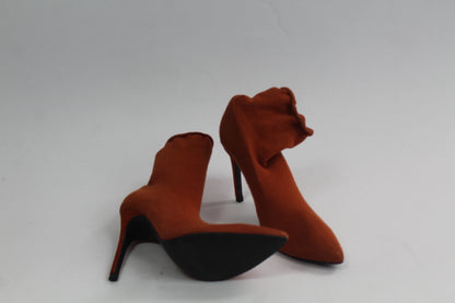 Zara Brown Basic Sock Booties Size 36